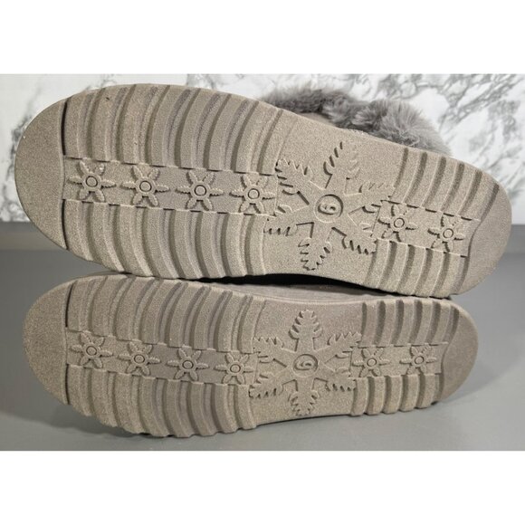 Sonoma Goods For Life Alainaa Size 6 girls winter boots Gray Faux Fur-Lined - Picture 5 of 8